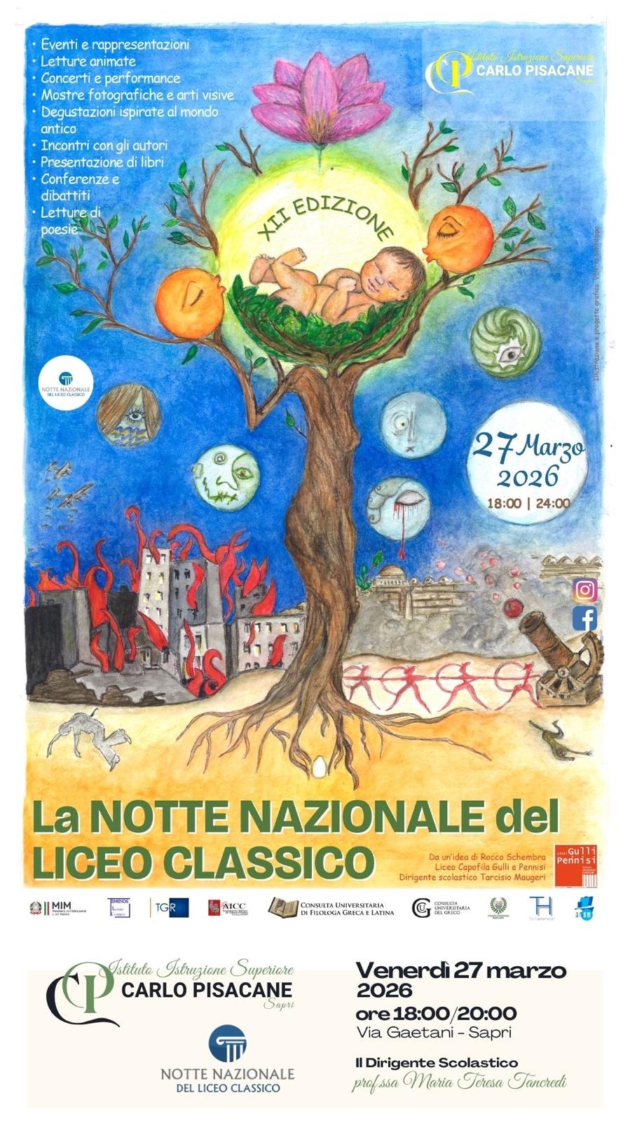 “La Notte del Liceo Classico” Venerdì 27 Marzo 2026